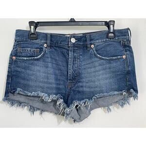 Free People Blue Denim Shorts